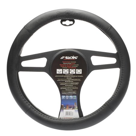 Simoni Racing Couvre-Volant Trophy 1 - Eco-Cuir Noir - 37-39cm