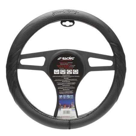 Simoni Racing Couvre-Volant Dark - Eco-Cuir Noir - 37-39cm