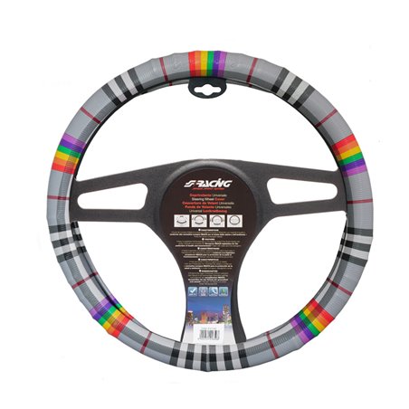 Simoni Racing Couvre-Volant Fancy - Eco-Cuir Multicolore - 37-39cm