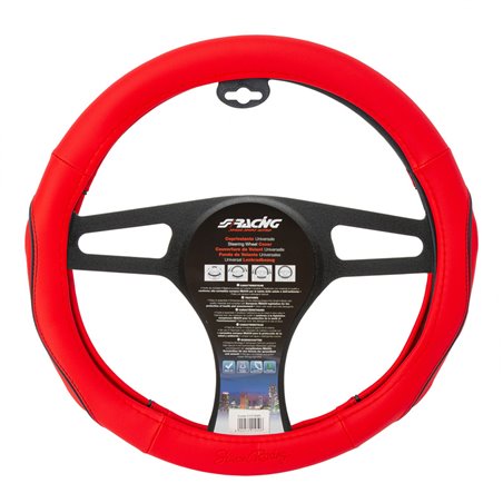 Simoni Racing Couvre-Volant Pretty -  Eco-Cuir Rouge - 37-39cm