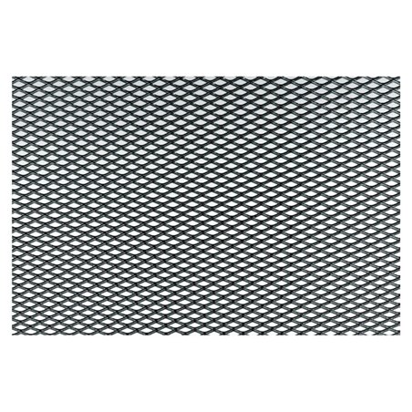 Simoni Racing Grille de Calandre Aluminium Noir - 125x20cm - Maille Extra Fine