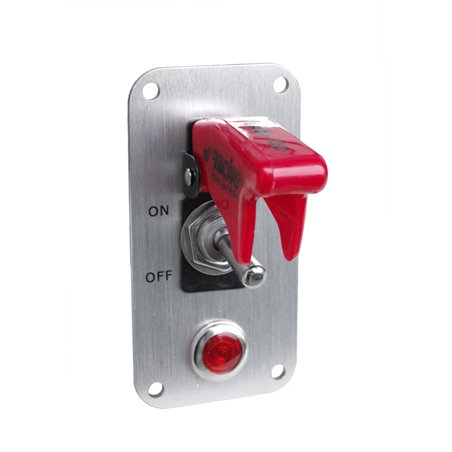 Simoni Racing Panneaux Interrupteur - Aluminium + Interrupteur rouge