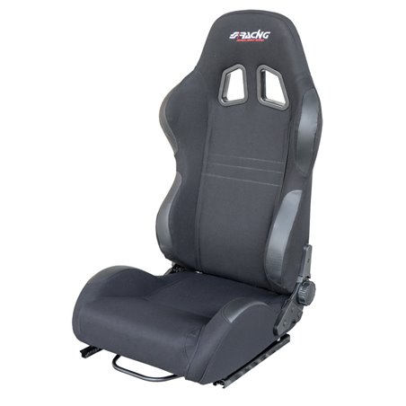 Simoni Racing Siège Baquet Jenson - Noir - Réglable des Deux Côtés - incl. Glissières