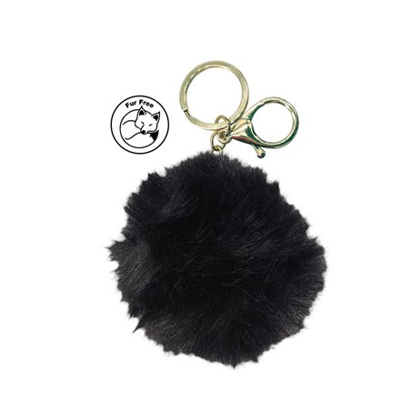 Simoni Racing Porte-Clés Fluffy Fur - Noir