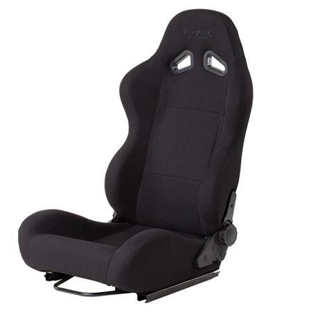 Simoni Racing Siège Baquet Max - Noir - Réglable des Deux Côtés - incl. Glissières