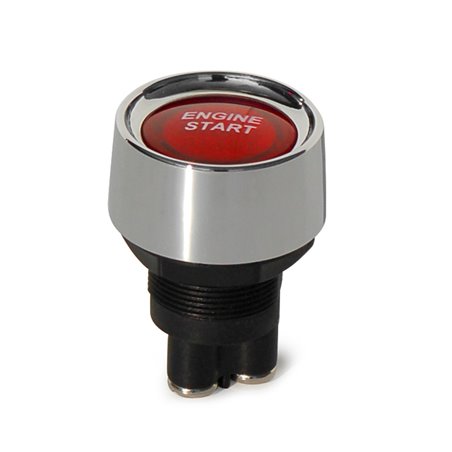 Simoni Racing Bouton démarrer - Chromé avec éclairage rouge - 12V/50Amp