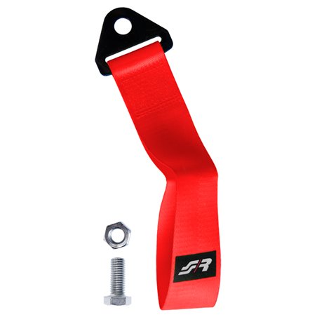 Simoni Racing Sangle de Remorquage - Rouge - max. 3000kg - Longueur 28cm