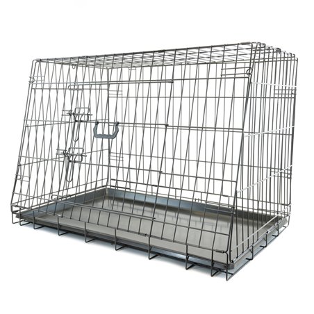 Caisse pliante pour chien inclinée - Medium - 76x56x54cm