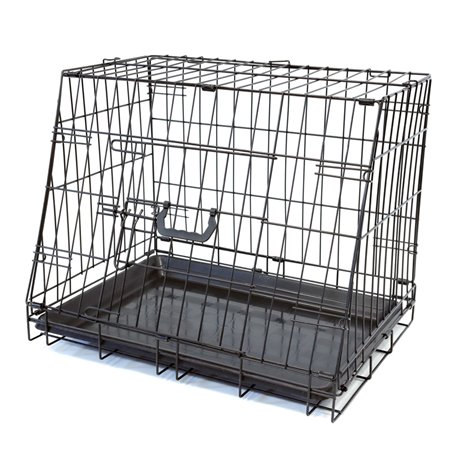 Caisse pliante pour chien inclinée - Small - 61x47x43cm