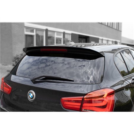 Becquet de toit sur mesure pour BMW Série 1 F20/F21 3/5-portes 2011-2019 (ABS Noir Luisant)