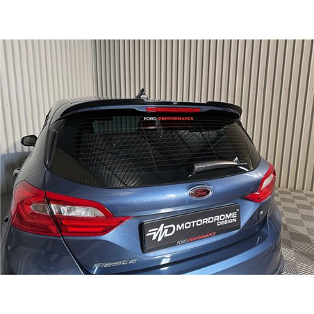 Becquet de toit (Spoiler Cap) sur mesure pour Ford Fiesta HB VII 2017- (ABS Noir Luisant)