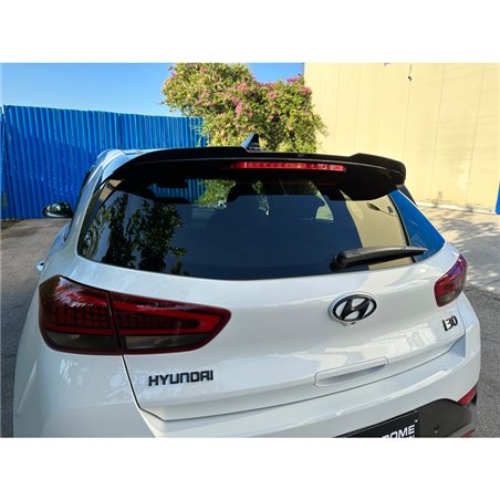 Becquet de toit (Spoiler Cap) sur mesure pour Hyundai i30 III & N-Line 2017- (ABS Noir brillant)