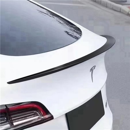 Spoiler arrière sur mesure pour Tesla Model Y 2019- (ABS Noir Luisant)