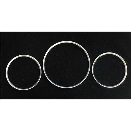 GaugeRings sur mesure pour Mercedes W202 94-95 Chrome (3pcs)