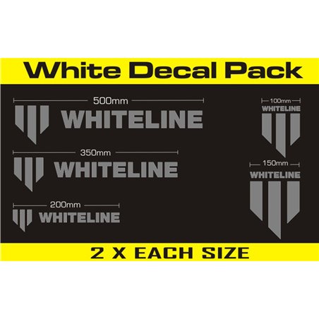 Whiteline Whiteline Kit d'Autocollant 10 Pièces Argent