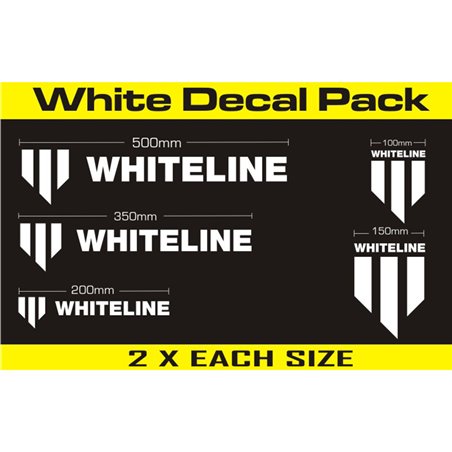 Whiteline Whiteline Kit d'Autocollant 10 Pièces Blanc