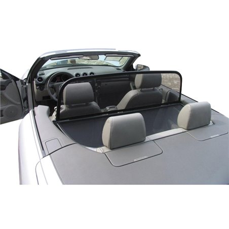 Filet coupe-vent Weyer Basic Line sur mesure pour Audi A4 B6/B7 Cabrio 2002-2009 (Klick-In)