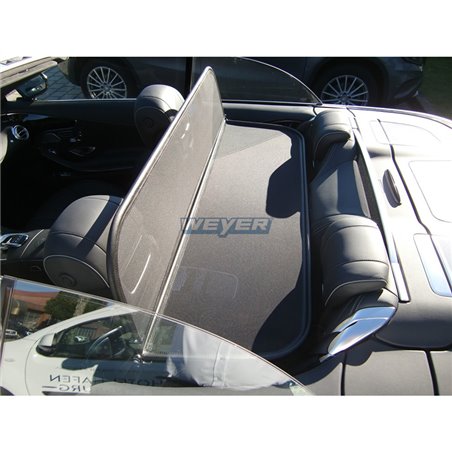 Filet coupe-vent Weyer Basic Line sur mesure pour Mercedes Classe-S A217 Cabrio 2016-