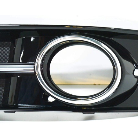 Grille gauche de parechoc A3 Noir brillant et chrome