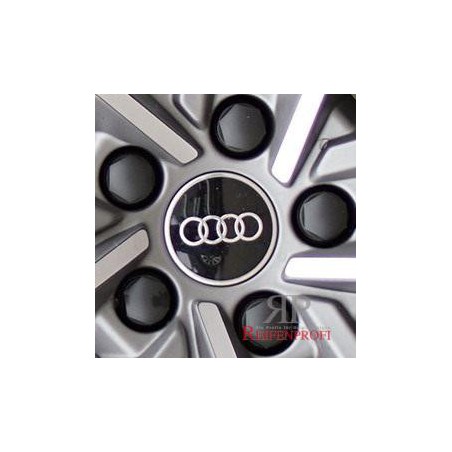 Cache moyeu Audi noir aluminium 81A601170