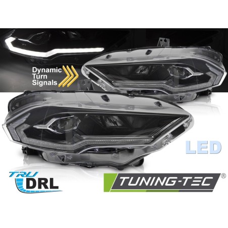 HEADLIGHTS LED BLACK fits FORD MUSTANG 18-21