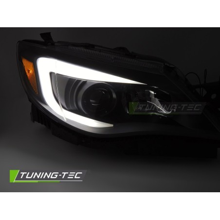 HEADLIGHTS TUBE LIGHT BLACK fits SUBARU WRX 14-17