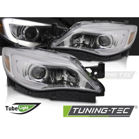 HEADLIGHTS TUBE LIGHT CHROME fits SUBARU WRX 14-17