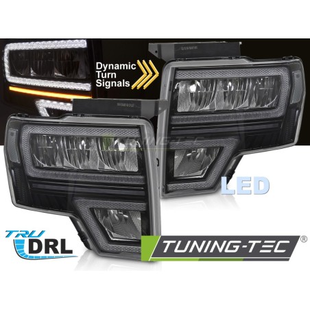 FORD F150 MK12 08-14 LED DRL SEQ BLACK