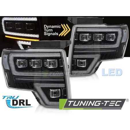 FORD F150 MK12 08-14 FULL LED BLACK DRL SEQ