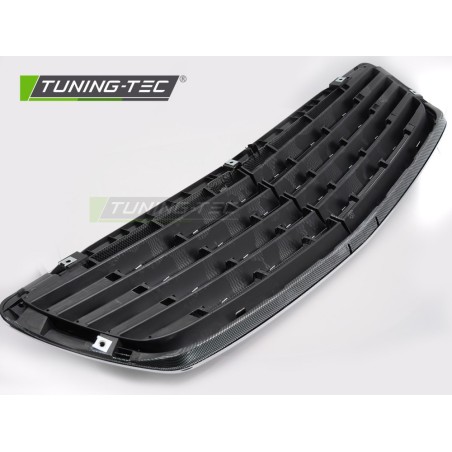 GRILLE CHROME-CARBON LOOK fits MERCEDES S-CLASS W220 02-05