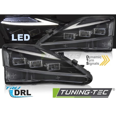 FULL LED HEADLIGHTS LEXUS IS 06-13 LED BLACK