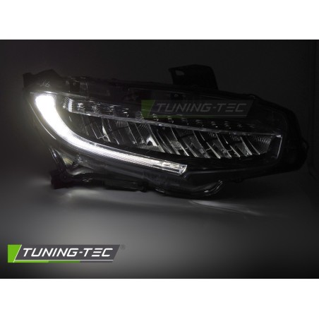 FULL LED HEADLIGHTS BLACK fits HONDA CIVIC X 16-21