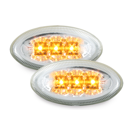 LED Clignotants latéraux Peugeot 206/206cc/307  Chrome