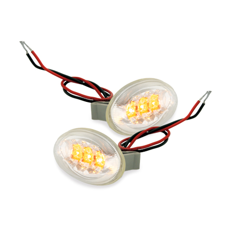 LED Clignotants latéraux Peugeot 206/206cc/307  Chrome