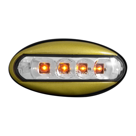 LED Clignotants latéraux Peugeot 206  boitier golden _ RS clear