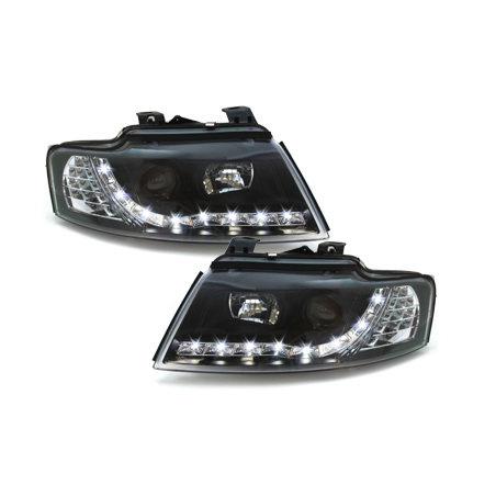  Phares DAYLINE AUDI A4 8HE 02-05 Led Drl noir