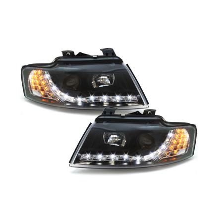  Phares DAYLINE AUDI A4 8HE 02-05 Led Drl noir