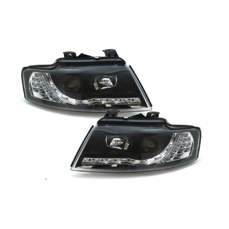  Phares DAYLINE AUDI A4 8HE 02-05 Led Drl noir