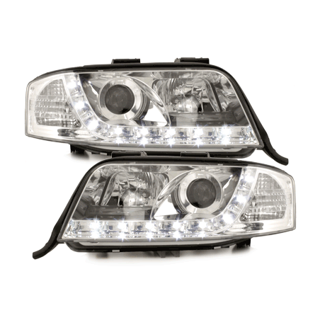  Phares DAYLINE AUDI A6 4B 97-01  Led Drl chrome