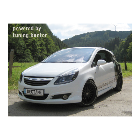 Phares DAYLINE Opel Corsa Droite 06+  avec feux diurne LED  Noir