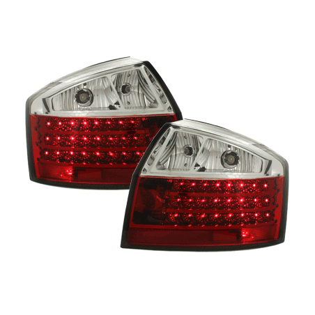 Feux arrière LED Audi A4 8E Berline  01-04-Rouge/Cristal