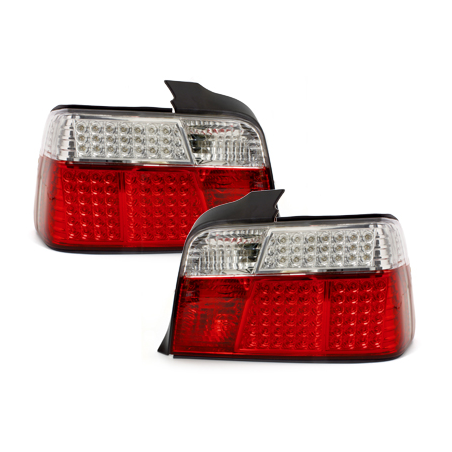 Feux arrière à LED BMW E36 Berline _mit LED-Blinker  rouge/cristal