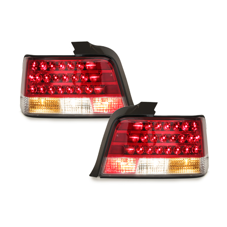 Feux arrière à LED BMW E36 Berline  92-98 rouge/cristal