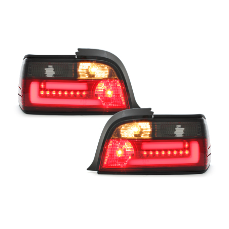 Feux arrière LED BMW E36 Coupé 92-98 - Rouge/Fumé