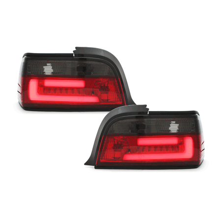 Feux arrière LED BMW E36 Coupé 92-98 - Rouge/Fumé