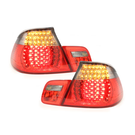 Feux arrière à LED BMW E46 Cabrio 00-05 rouge/Fumé 4-Portes