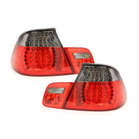 Feux arrière à LED BMW E46 Cabrio 00-05 rouge/Fumé 4-Portes