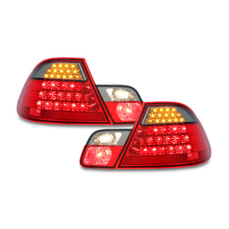 Feux arrière LED BMW E46 Coupé 98-03-Rouge/Fumé 4Portes