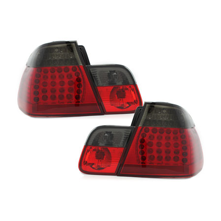 Led Rear Lights Bmw E46 Sedan 02 04 Red Smoked 4 Door Rb21kalrs