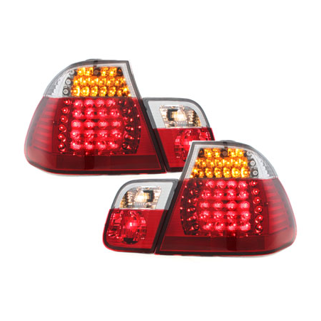 Feux arrière à LED BMW E46 Berline  98-01  rouge/cristal 4-Portes